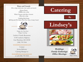 Plates And Utensils Catering - Lindseys Restaurant