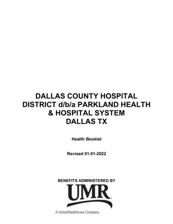 DALLAS COUNTY HOSPITAL DISTRICT D/b/a PARKLAND HEALTH & HOSPITAL SYSTEM