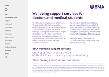Wellbeing Support Services For - British Medical Association