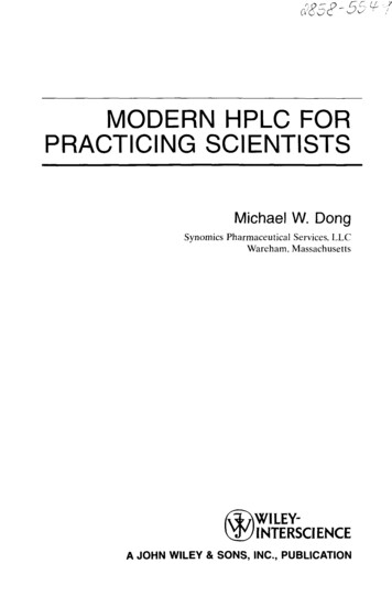 Modern Hplc For Practicing Scientists - Gbv
