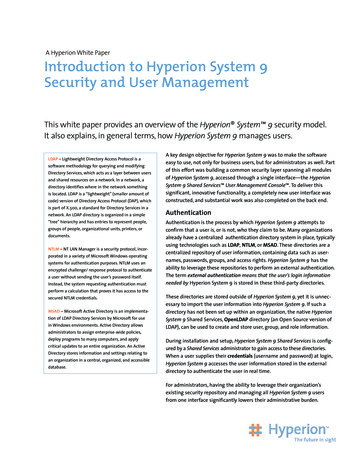A Hyperion White Paper Introduction To Hyperion System 9 . - Oracle