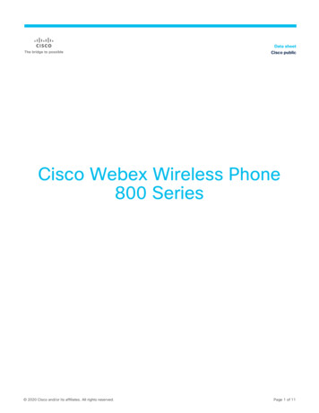 Webex Wireless Phone Data Sheet - CNET Content