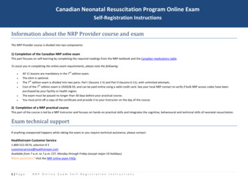 Information About The NRP Provider Course And Exam - CPS