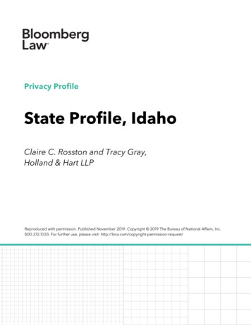 State Profile, Idaho