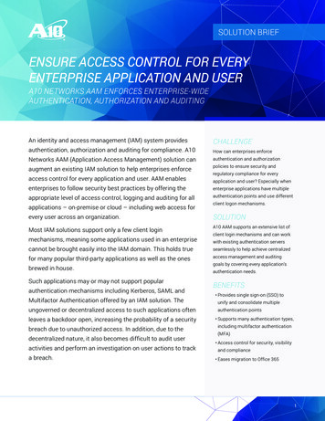 Ensure Access Control For Every Enterprise Application - A10 Networks