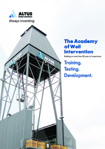 The Academy Well Intervention