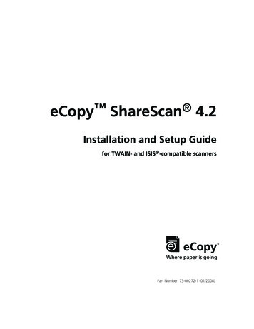 ECopy ShareScan 4 - Kofax