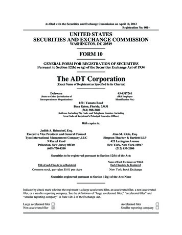 The ADT Corporation - Johnson Controls