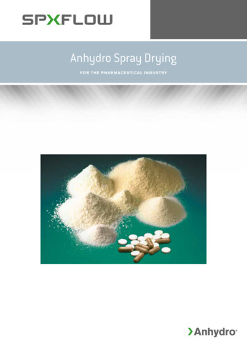 Anhydro Spray Drying - SPX FLOW