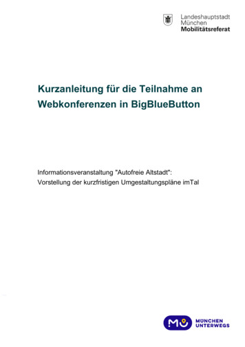 Kurzanleitung Für Die Teilnahme An Webkonferenzen In BigBlueButton
