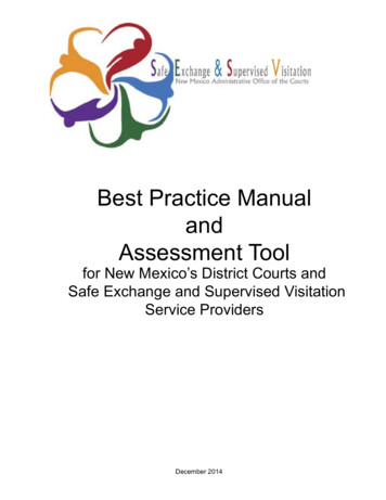 Best Practice Manual And Assessment Tool - Sesv.nmcourts.gov