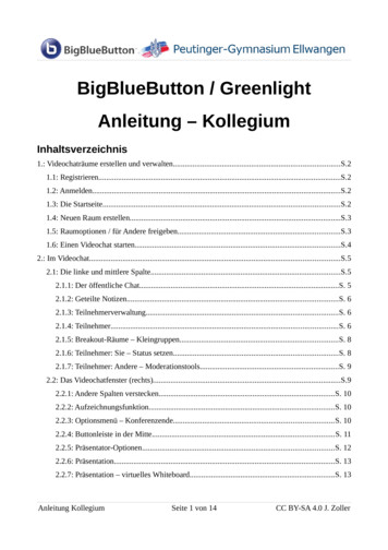BigBlueButton / Greenlight Anleitung - Kollegium