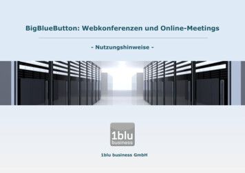 BigBlueButton: Webkonferenzen Und Online-Meetings - 1blu Business