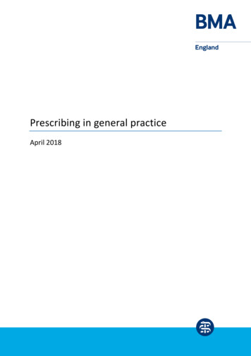 Prescribing In General Practice - British Medical Association