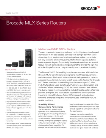 Brocade MLX Series Routers Data Sheet - Flyteccomputers 