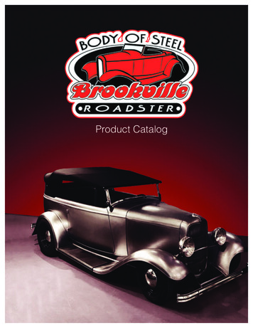 Brookville Catalog 2018 Reducedd - Brookville Roadster