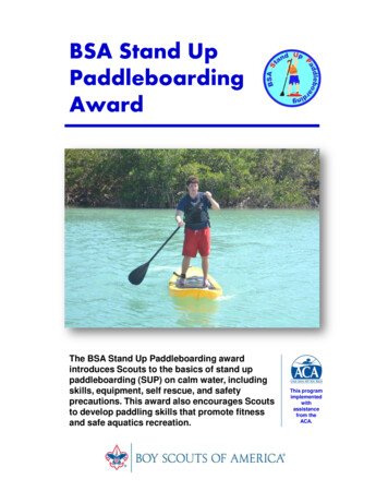 BSA Stand Up Paddleboarding Award - Scouting