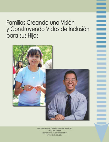 Familias Creando Una Visión Y Construyendo Vidas De Inclusión Para Sus .