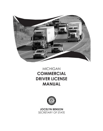 Michigan Commercial Driver License Manual