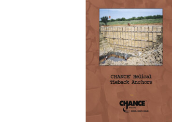 Chance Helical Tieback Anchor - Home - EBS Geostructural