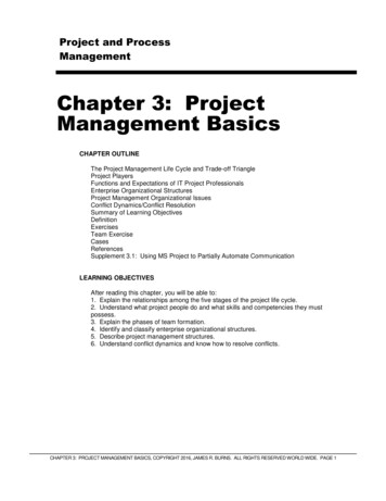 Chapter 3: Project Management Basics - Texas Tech University