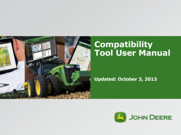Compatibility Tool User Manual - John Deere