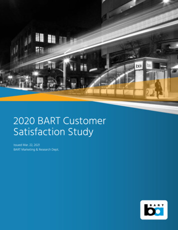 2020 BART Customer Satisfaction Study