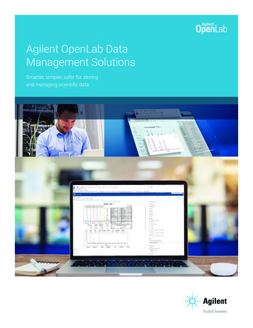 Agilent OpenLab Data Management Solutions