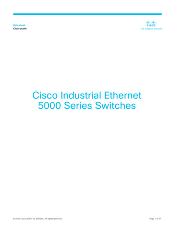 Cisco Industrial Ethernet 5000 Series Switches Data Sheet