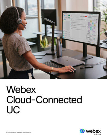 Webex Cloud-Connected UC - Cisco