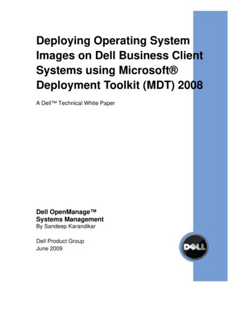 Deploying Operating System Images On Dell Business Client Systems Using .