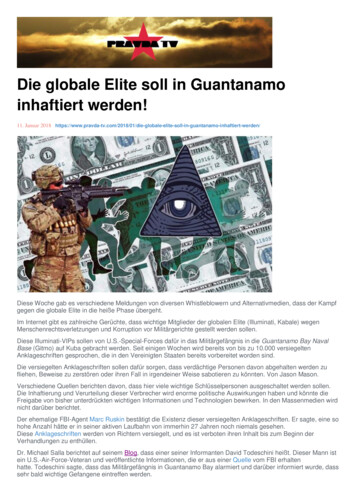 Die Globale Elite Soll In Guantanamo Inhaftiert Werden!