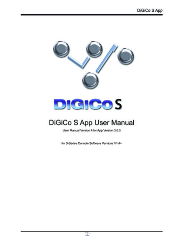 DiGiCo S App User Manual