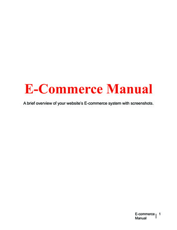 E-Commerce Manual - 360 PSG