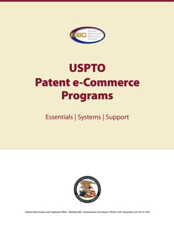 USPTO Patent E-Commerce Programs
