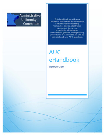 AUC EHandbook - Ocotber 2014