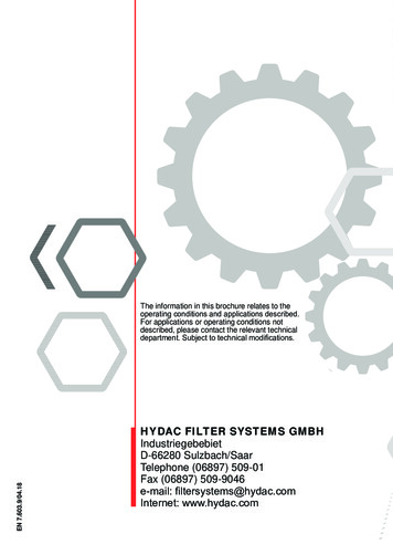 Hydac Filter Systems Gmbh