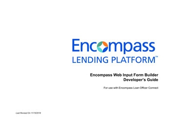 Encompass Web Input Form Builder Developer's Guide