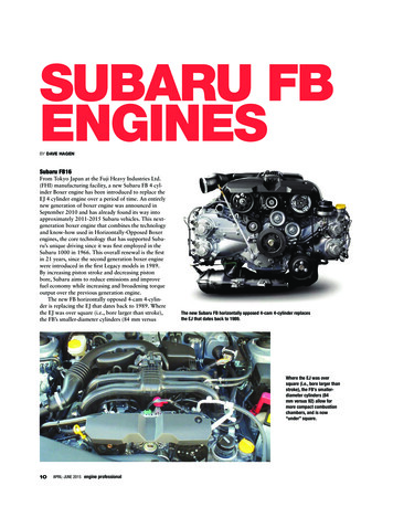 SUBARU FB ENGINES - Engine Professional