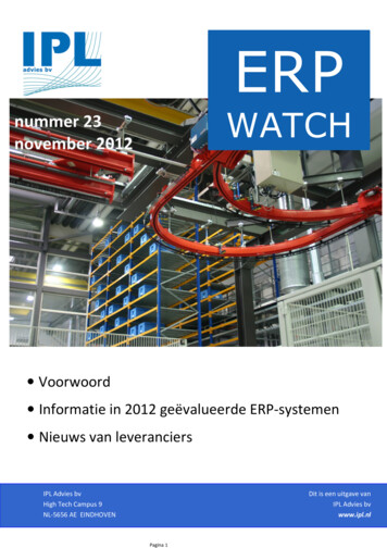 ERP Watch 23 V6 - IPL Advies Bv
