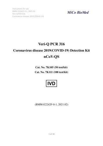 Veri-Q PCR 316 - World Health Organization