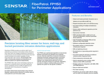 FiberPatrol FP1150 For Perimeter Applications - Senstar