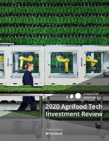 2020 Agrifood Tech Investment Review - Finistere