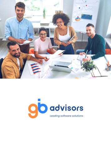 TABLE OF CONTENTS - GB Advisors