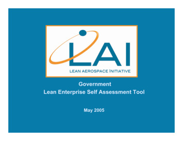 Government Lean Enterprise Self Assessment Tool