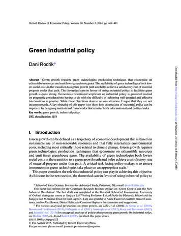 Green Industrial Policy - Dani Rodrik