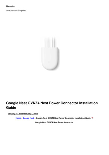 Google Nest GVNZ4 Nest Power Connector Installation Guide - Manuals 