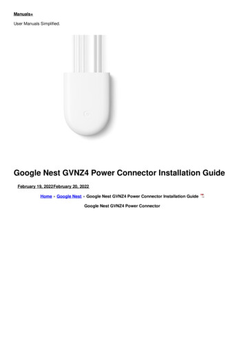Google Nest GVNZ4 Power Connector Installation Guide - Manuals 