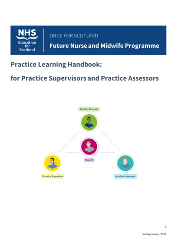 Practice Learning Handbook: For Practice Supervisors And Practice Assessors