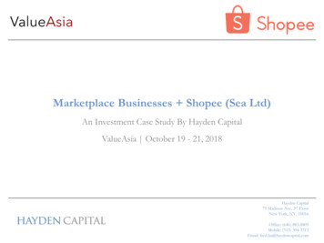 Marketplace Businesses Shopee (Sea Ltd) - Hayden Capital